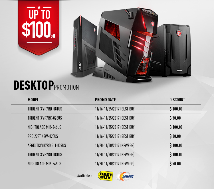 MSI's Black Friday Deals! - Does Msi Do Black Friday Deals